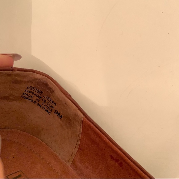 Infinity NWOT square toe brown leather size 9M shoes - Picture 3 of 7